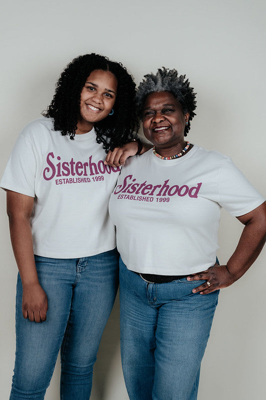 Sisterhood Cropped TShirt Bone