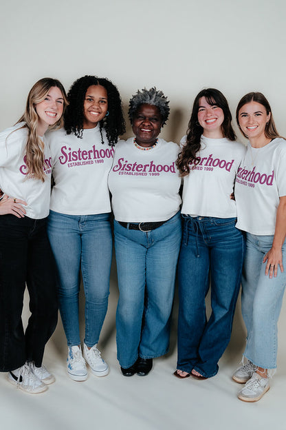 Sisterhood Cropped TShirt Bone